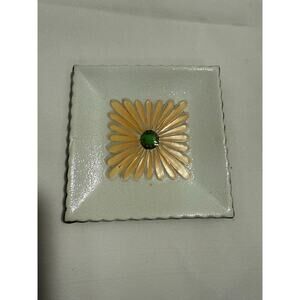 Sunflower Trinket Dish, Summer, Floral Dish, Decor, Nightstand Jewelry Holder